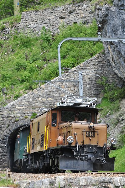 2019.06.11 RhB Ge 6-6 I 414 Albulabahn Krokodil Bahnfest Bergün (8)
